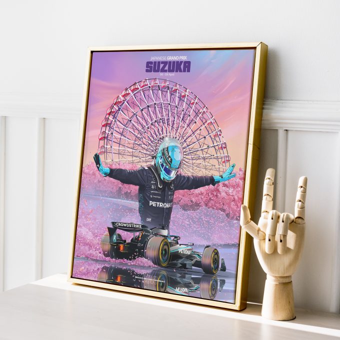 Japan 2025 Mercedes F1 Poster