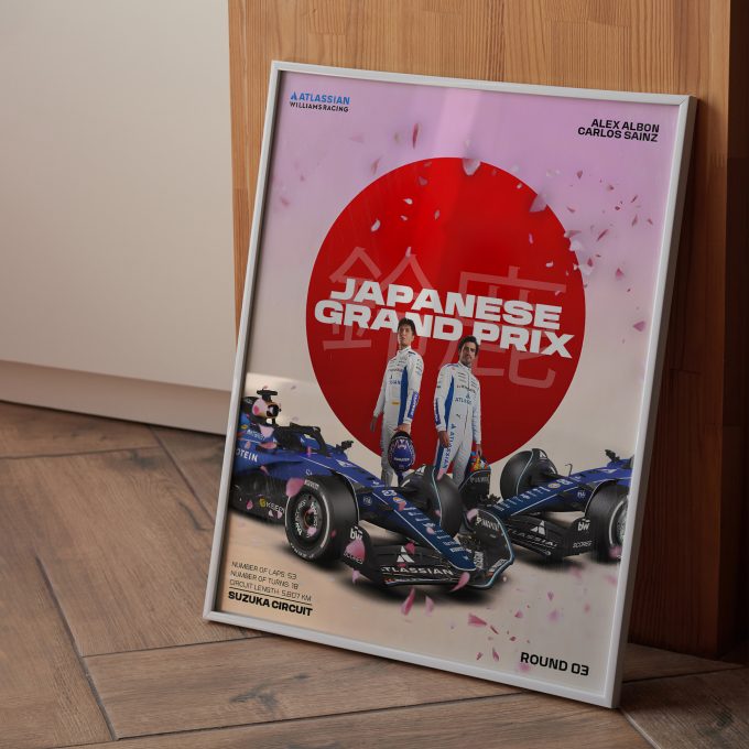 Japan 2025 Williams F1 Poster