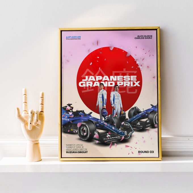 Japan 2025 Williams F1 Poster