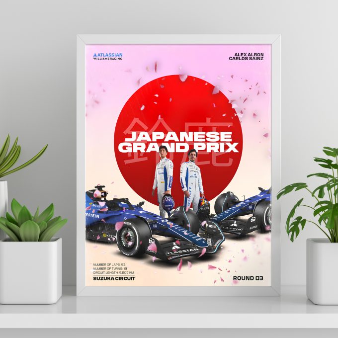 Japan 2025 Williams F1 Poster