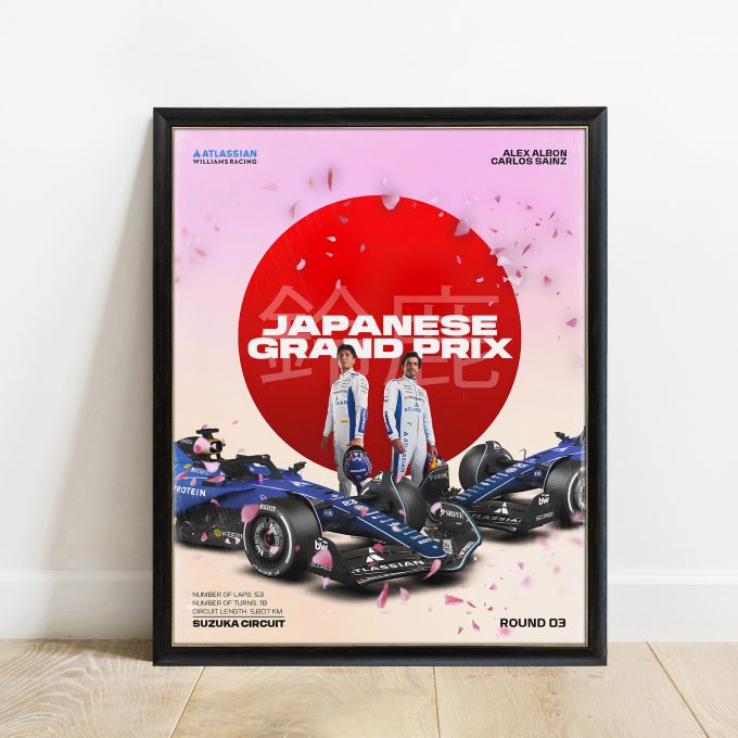 Japan 2025 Williams F1 Poster