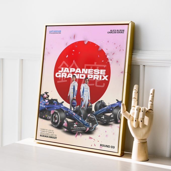 Japan 2025 Williams F1 Poster