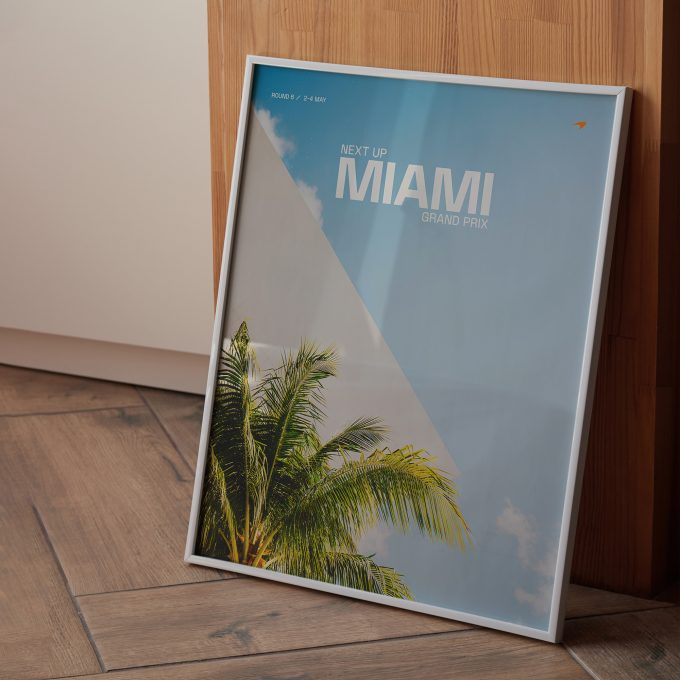 Miami USA 2025 McLaren F1 Poster