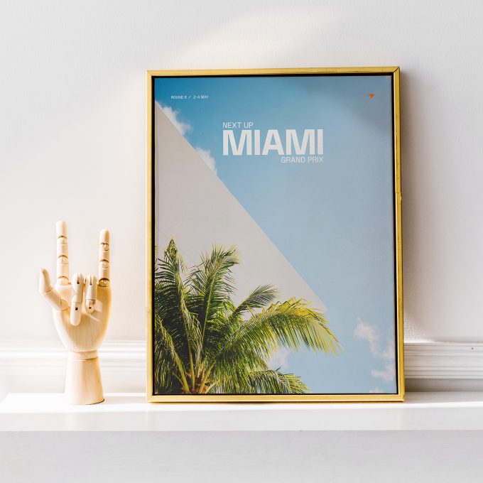 Miami USA 2025 McLaren F1 Poster