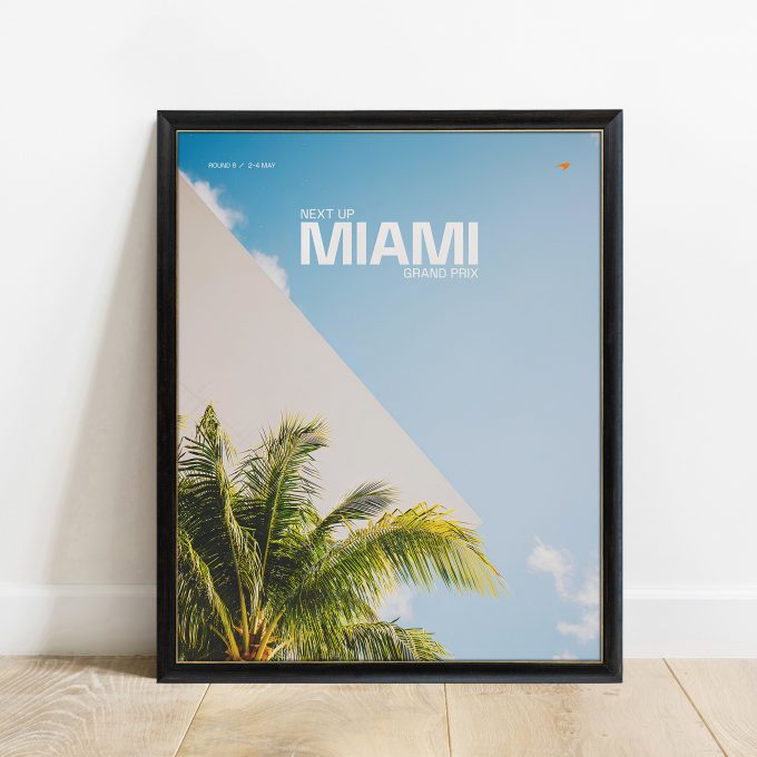 Miami USA 2025 McLaren F1 Poster