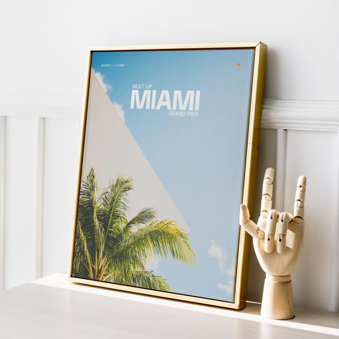 Miami USA 2025 McLaren F1 Poster