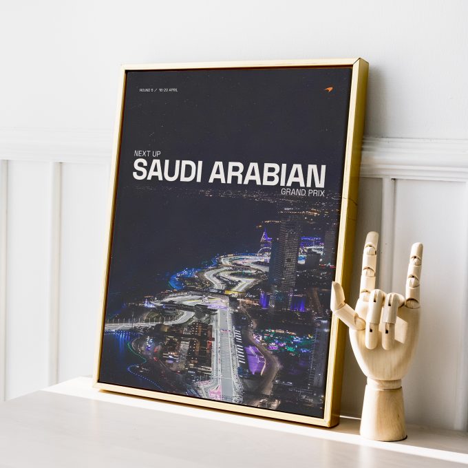 Saudi Arabia 2025 McLaren F1 Poster