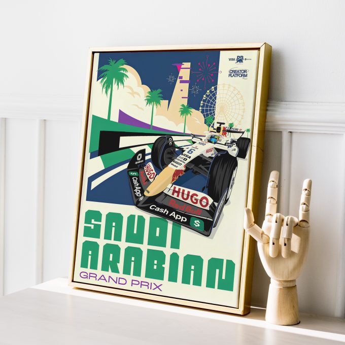 Saudi Arabia 2025 Racing Bulls F1 Poster