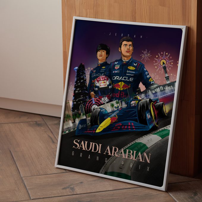 Saudi Arabia 2025 Red Bull F1 Poster