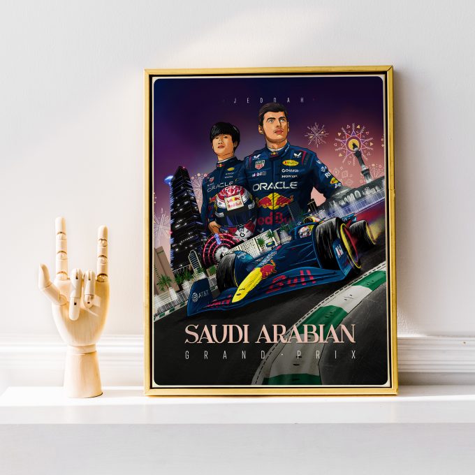Saudi Arabia 2025 Red Bull F1 Poster
