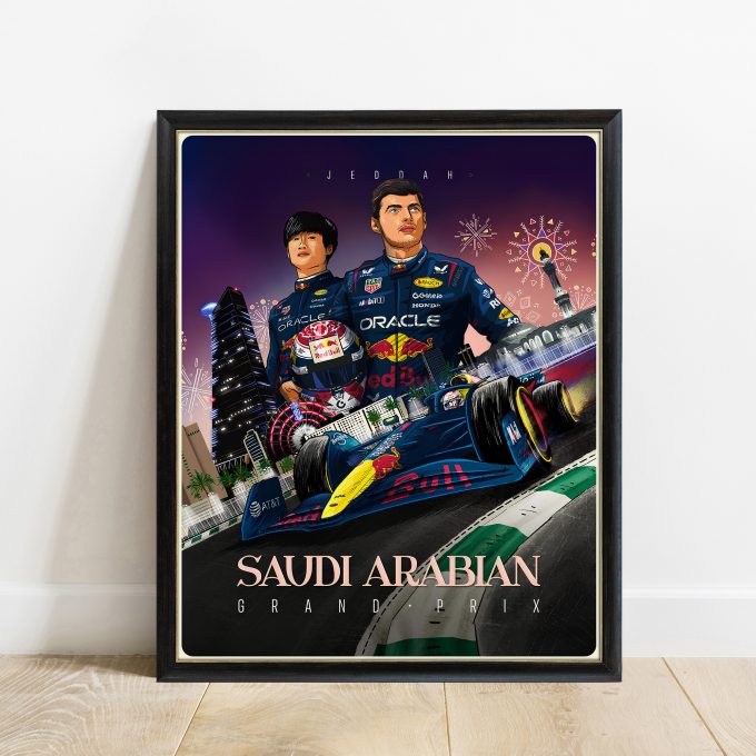 Saudi Arabia 2025 Red Bull F1 Poster