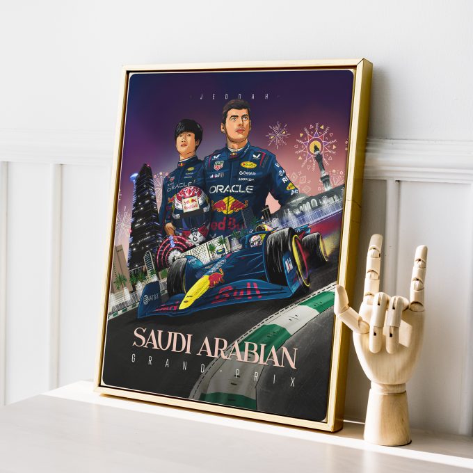 Saudi Arabia 2025 Red Bull F1 Poster