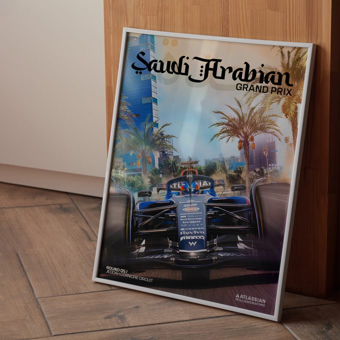 Saudi Arabia 2025 Williams F1 Poster