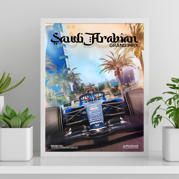 Saudi Arabia 2025 Williams F1 Poster