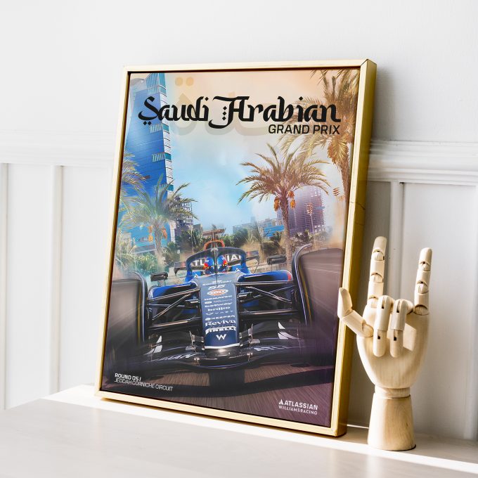 Saudi Arabia 2025 Williams F1 Poster