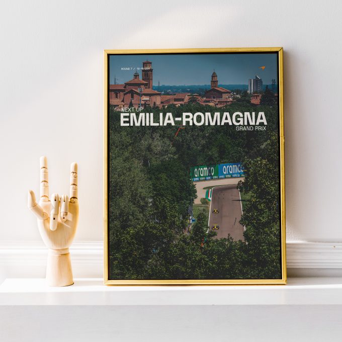 Emilia Romagna 2025 McLaren F1 Poster