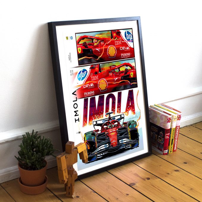 Emilia Romagna Italy 2025 Ferrari F1 Poster
