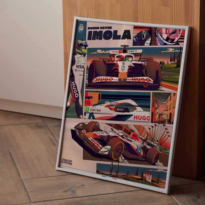 Emilia Romagna Italy 2025 Racing Bulls F1 Poster