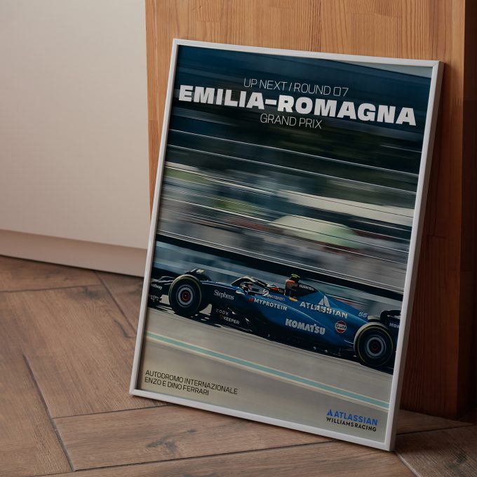 Emilia Romagna Italy 2025 Williams F1 Poster
