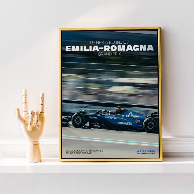 Emilia Romagna Italy 2025 Williams F1 Poster