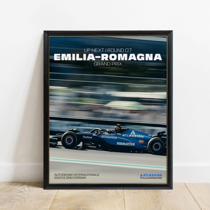 Emilia Romagna Italy 2025 Williams F1 Poster
