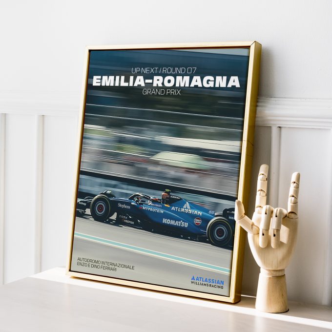 Emilia Romagna Italy 2025 Williams F1 Poster