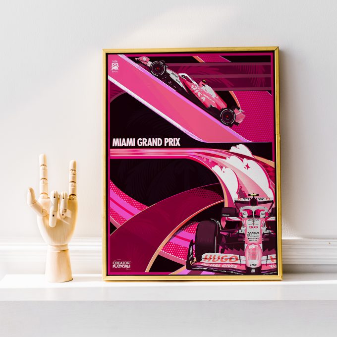 Miami USA 2025 Racing Bulls F1 Poster