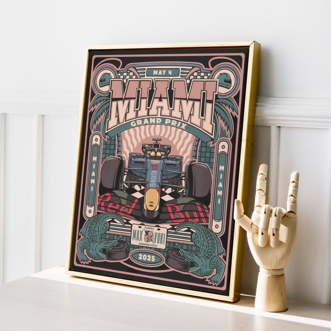 Miami USA 2025 Red Bull F1 Poster