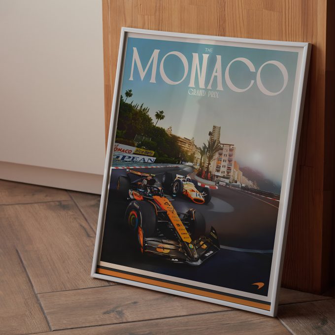 Monaco 2025 McLaren F1 Poster