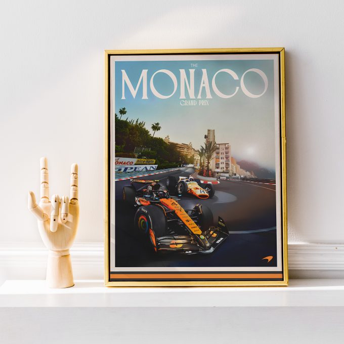 Monaco 2025 McLaren F1 Poster