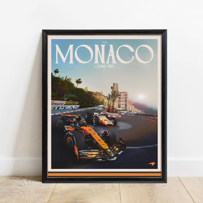 Monaco 2025 McLaren F1 Poster