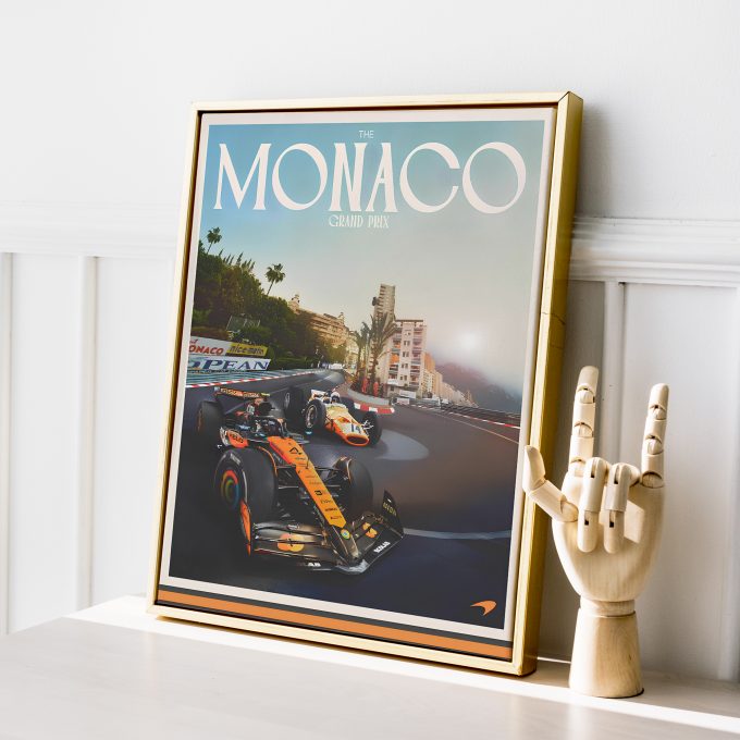 Monaco 2025 McLaren F1 Poster
