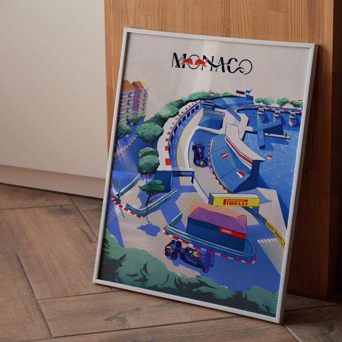 Monaco 2025 Red Bull F1 Poster