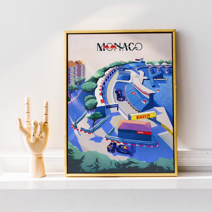 Monaco 2025 Red Bull F1 Poster