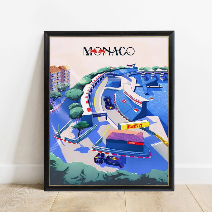 Monaco 2025 Red Bull F1 Poster