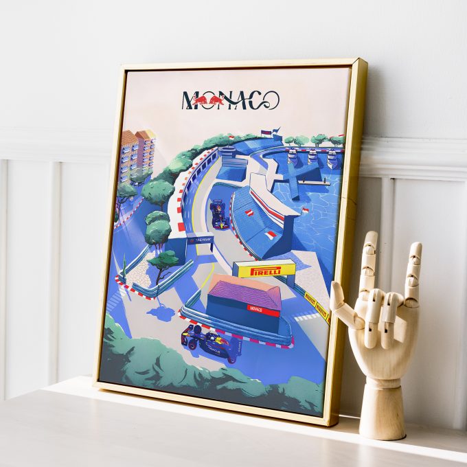 Monaco 2025 Red Bull F1 Poster