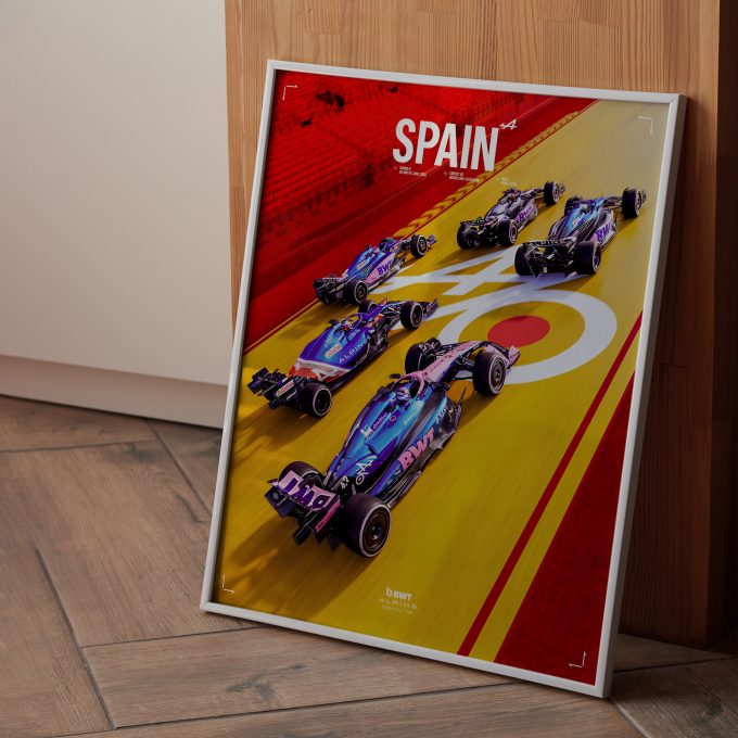 Spain 2025 Alpine F1 Poster