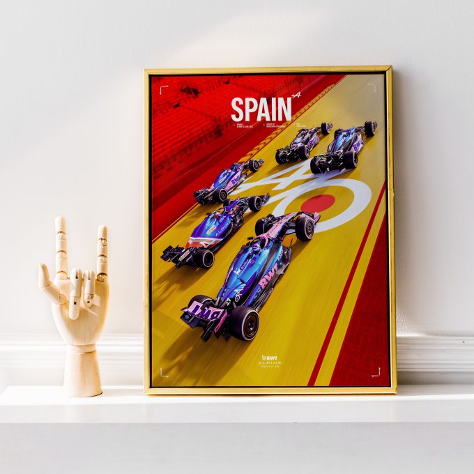 Spain 2025 Alpine F1 Poster