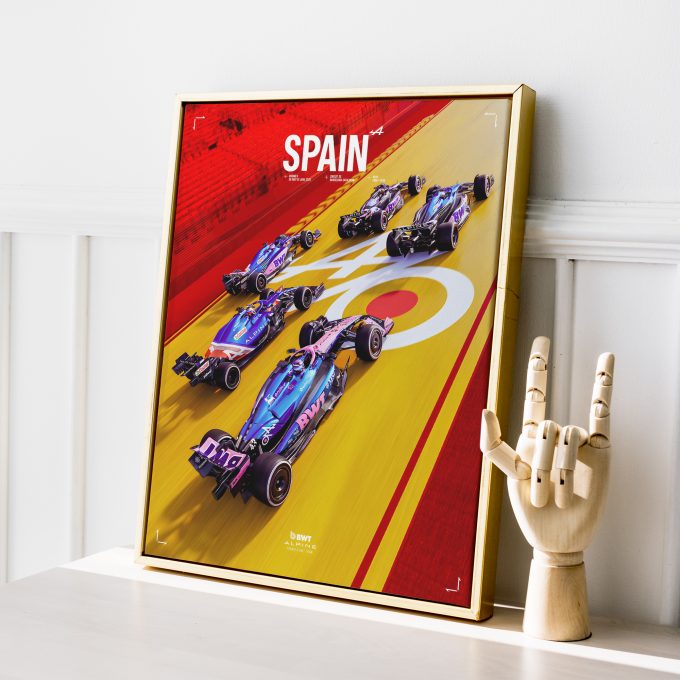 Spain 2025 Alpine F1 Poster