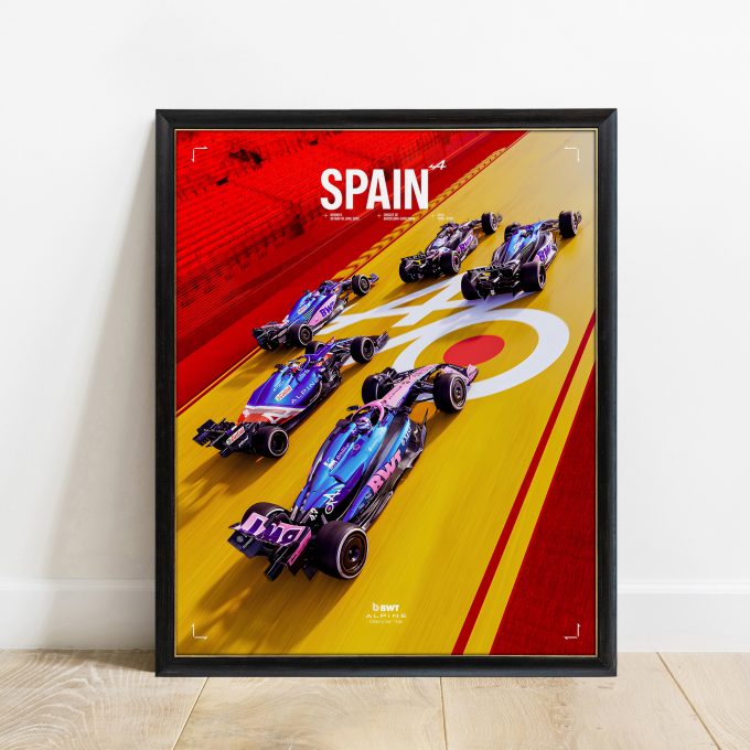 Spain 2025 Alpine F1 Poster
