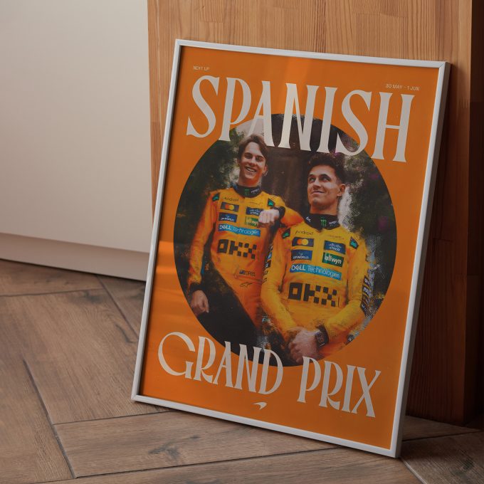 Spain 2025 McLaren F1 Poster