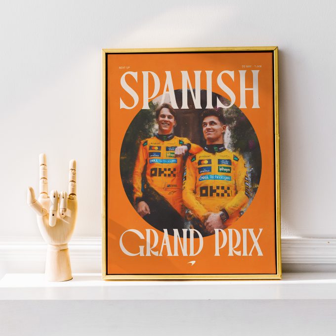 Spain 2025 McLaren F1 Poster