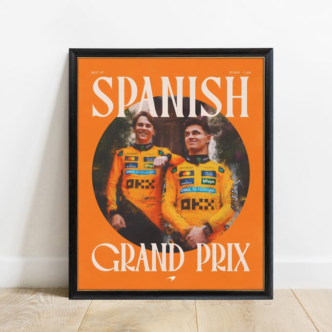 Spain 2025 McLaren F1 Poster