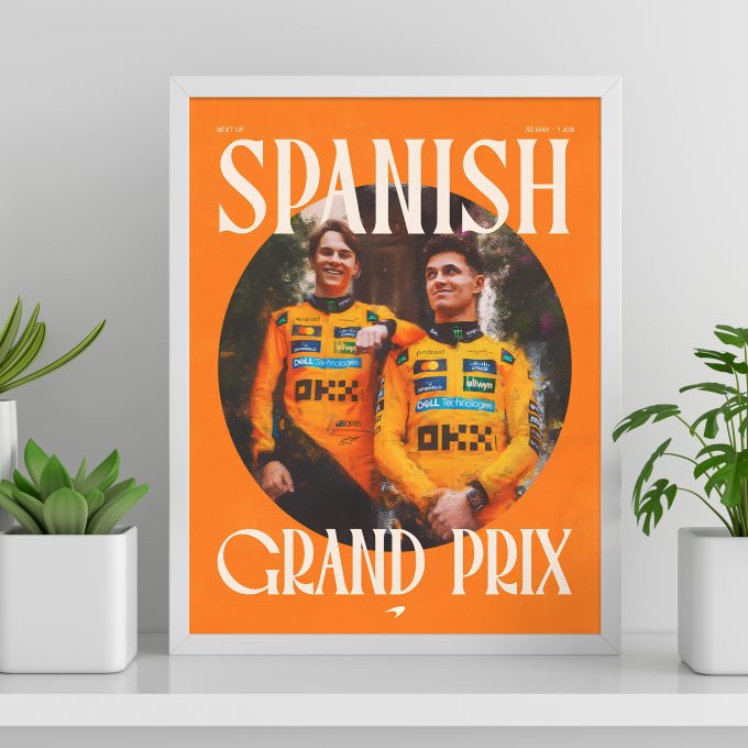 Spain 2025 McLaren F1 Poster