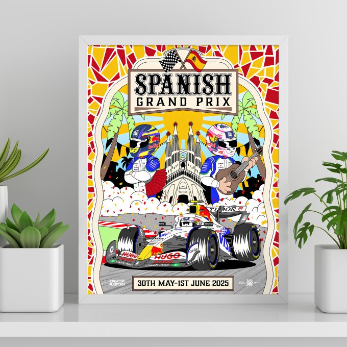Spain 2025 Racing Bulls F1 Poster
