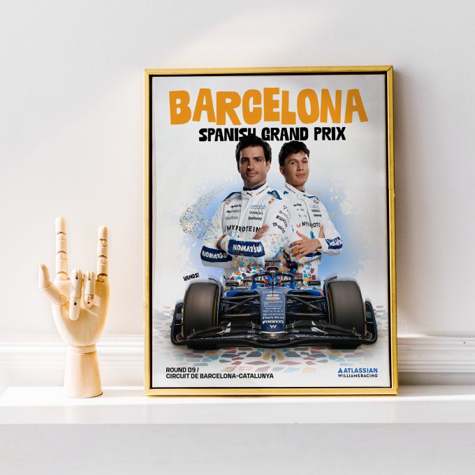 Spain 2025 Williams F1 Poster