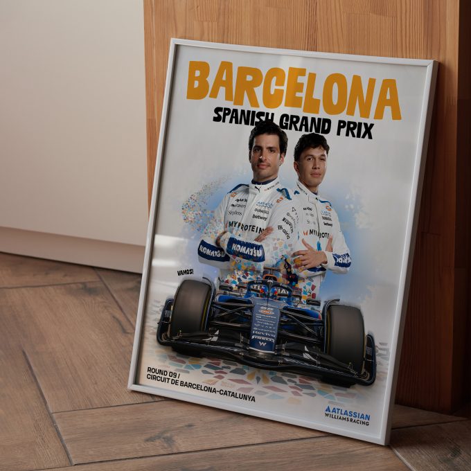 Spain 2025 Williams F1 Poster