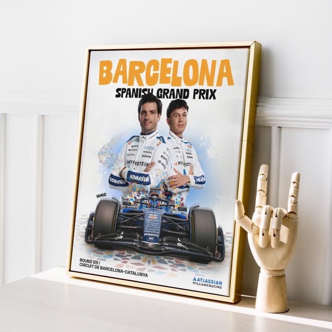Spain 2025 Williams F1 Poster