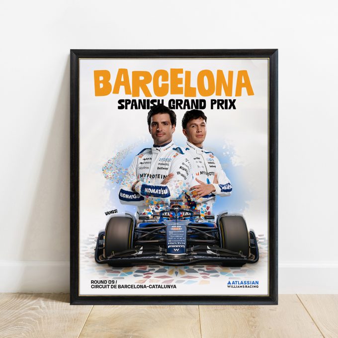 Spain 2025 Williams F1 Poster