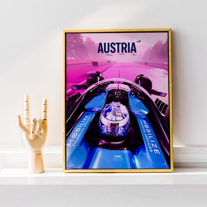 Austria 2025 Alpine F1 Poster